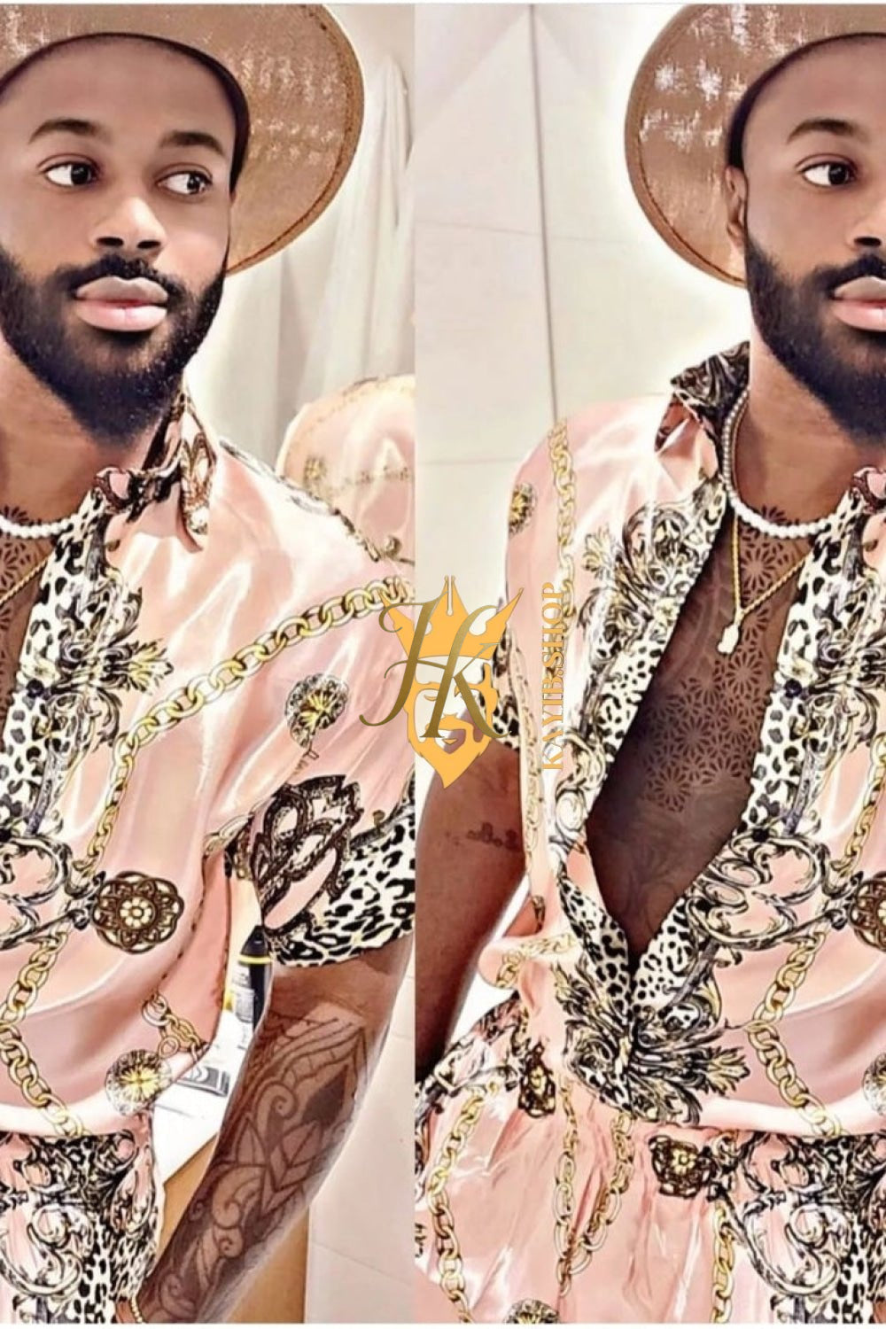 Barocco Silk Clothes Set - Elevate your wardrobe with pure luxury and unique style - kayibstrore
