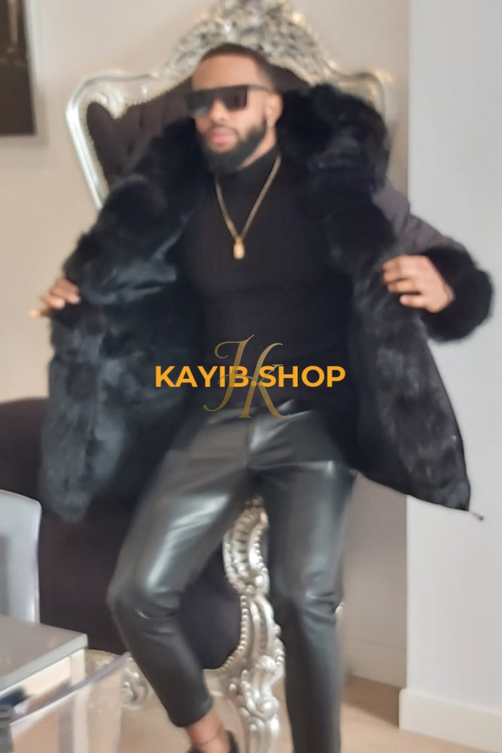 Mens 4-In-1 Waterproof Men Parka Winter Jacket