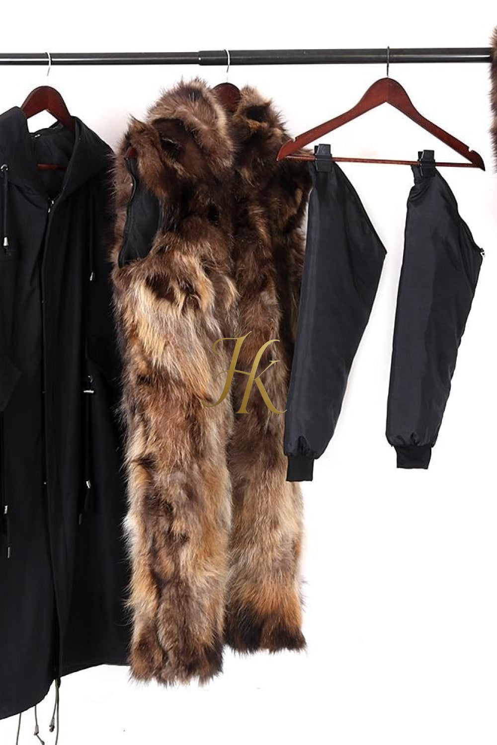 Waterproof Men Parka Winter Jacket New Fashion Warm Long Rabbit Fur Coat Man Parkas Natural Fox