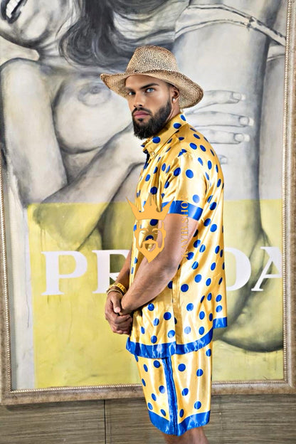 Men's Silk Set - Elevate Your Style with Le Barroco Print - Perfect for Couples and Special Occasions