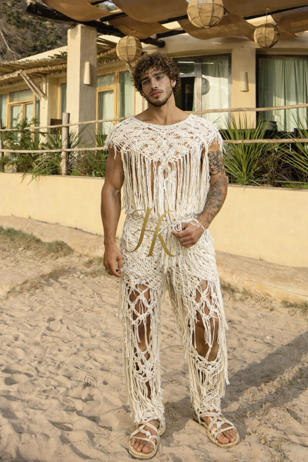 Luxury Handcrafted Macramé Outfit Set