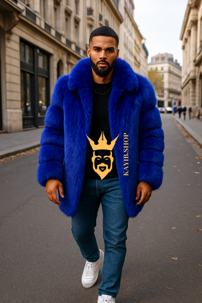 Royal Azure Statement Coat