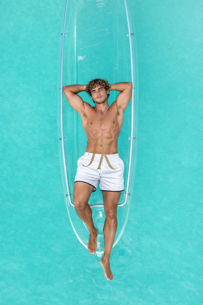 Azure Luxe Tailored Swim Shorts - kayibstrore