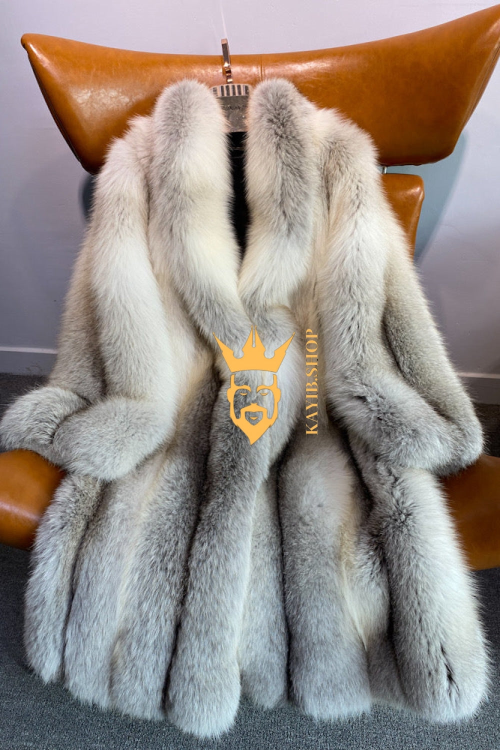Raccoon Fur long Coat - Stay Stylish and Warm with Oversized Sleeves - 100% Real Fur Luxury - kayibstrore