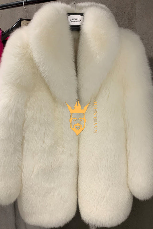 Luxury Handmade Premium coat& wool Real Fur Coats with Rex Rabbit Fur - kayibstrore