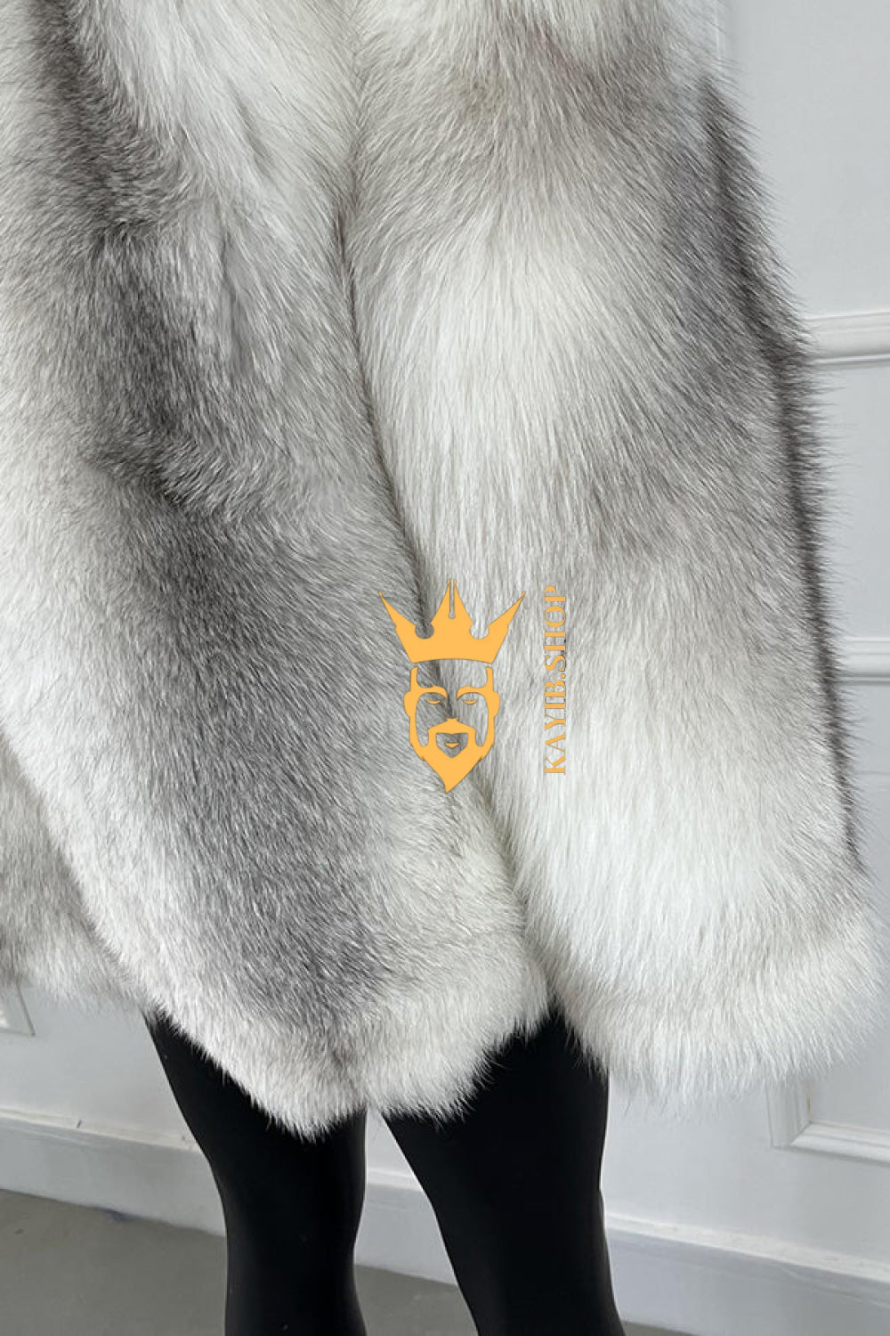 Luxury Handmade Premium fox fur & wool Real Fur Coats with Rex Rabbit Fur