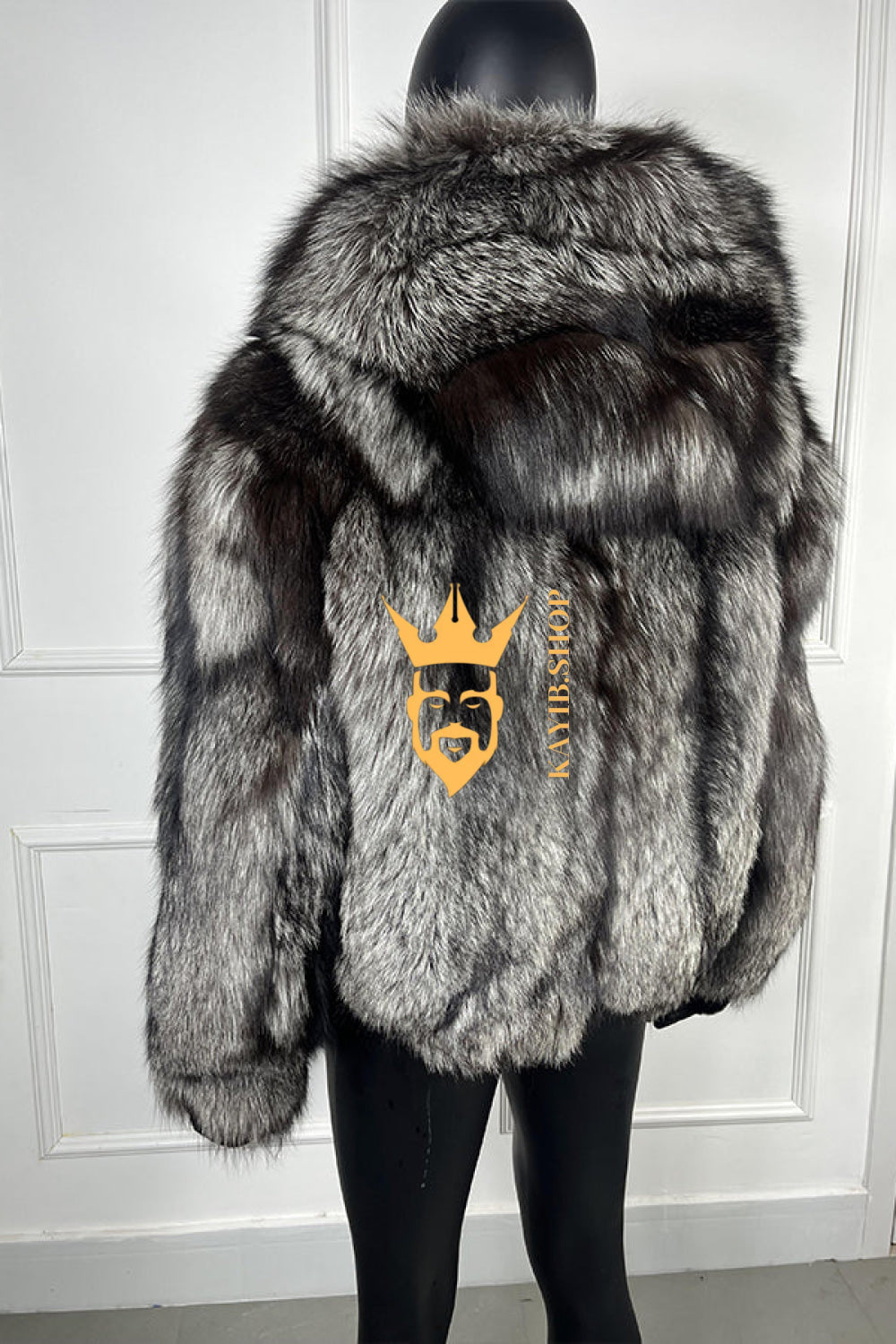 Luxury Handmade Premium fox fur & wool Real Fur Coats with Rex Rabbit Fur - kayibstrore