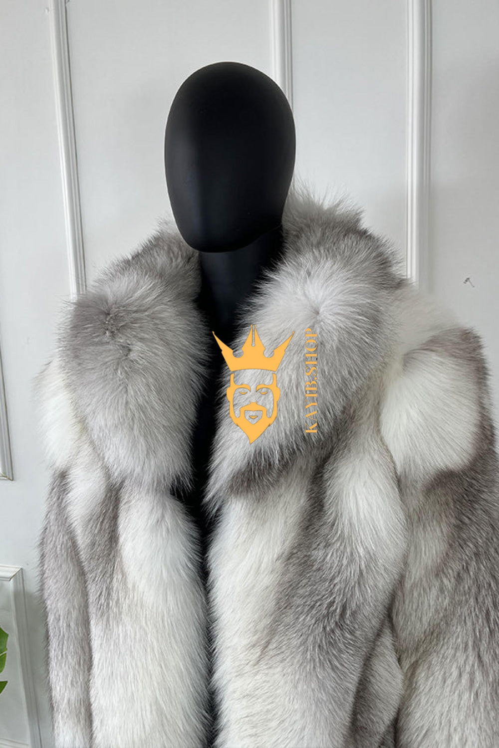 Luxury Handmade Premium fox fur & wool Real Fur Coats with Rex Rabbit Fur