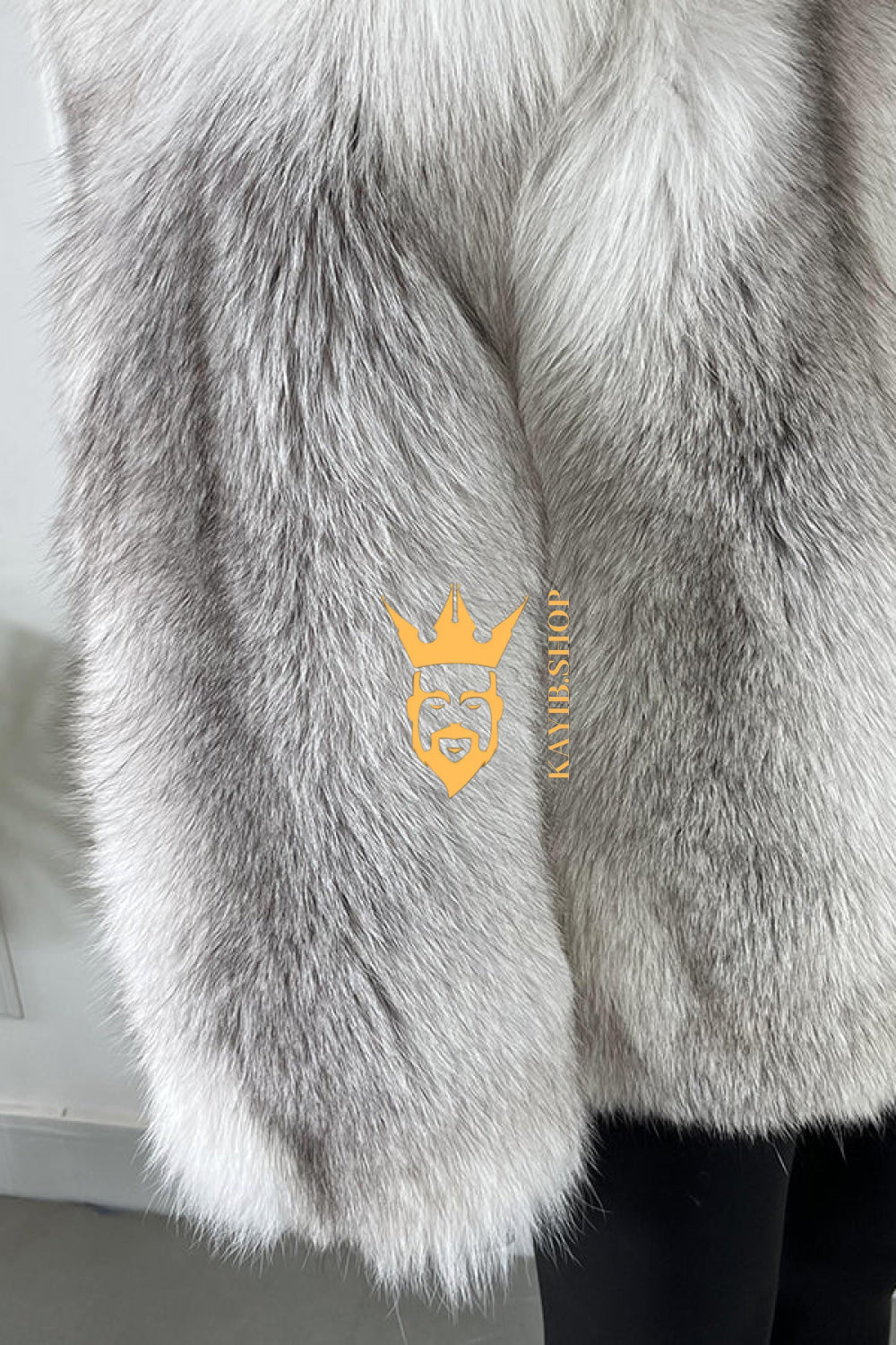 Luxury Handmade Premium fox fur & wool Real Fur Coats with Rex Rabbit Fur