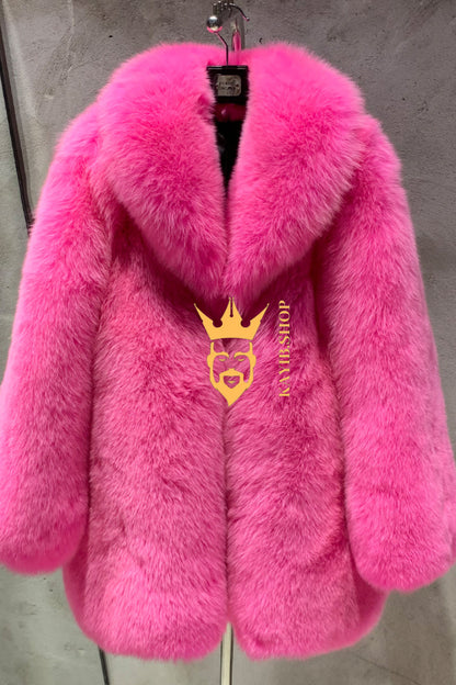 Luxury Handmade Premium coat& wool Real Fur Coats with Rex Rabbit Fur