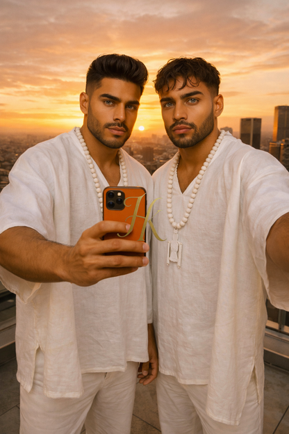 handmade men’s linen outfit set