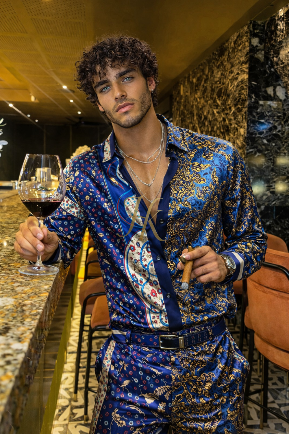 Midnight Regal Silk Ensemble - kayibstrore