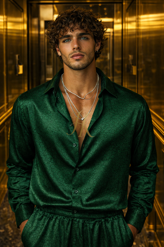 Kayib Silk Set | Luxury Satin Silk Men’s Outfit – Limited Edition