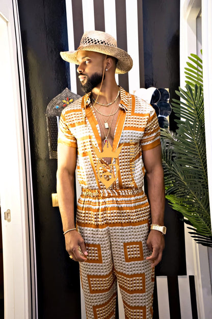 Luxury Handmade Outfits: Men's Luxury Silk Set