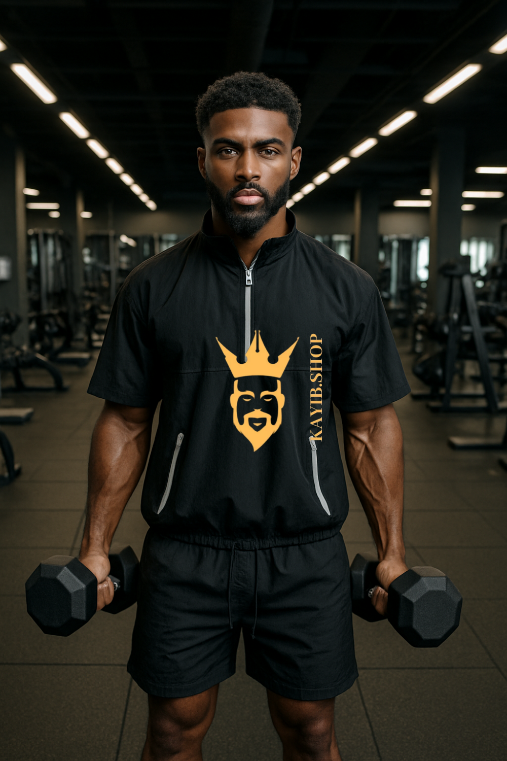 Men’s Casual Summer Tracksuit – 2PCS Short Sleeve Top & Shorts Set