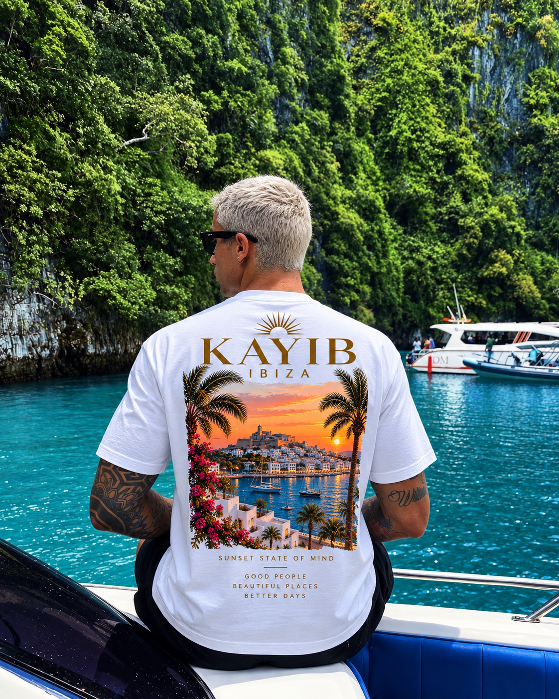 KAYIB IBIZA — ESSENTIAL PREMIUM T-SHIRT  White