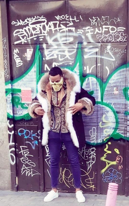 Mens Rabbit Fur Coats: Coats