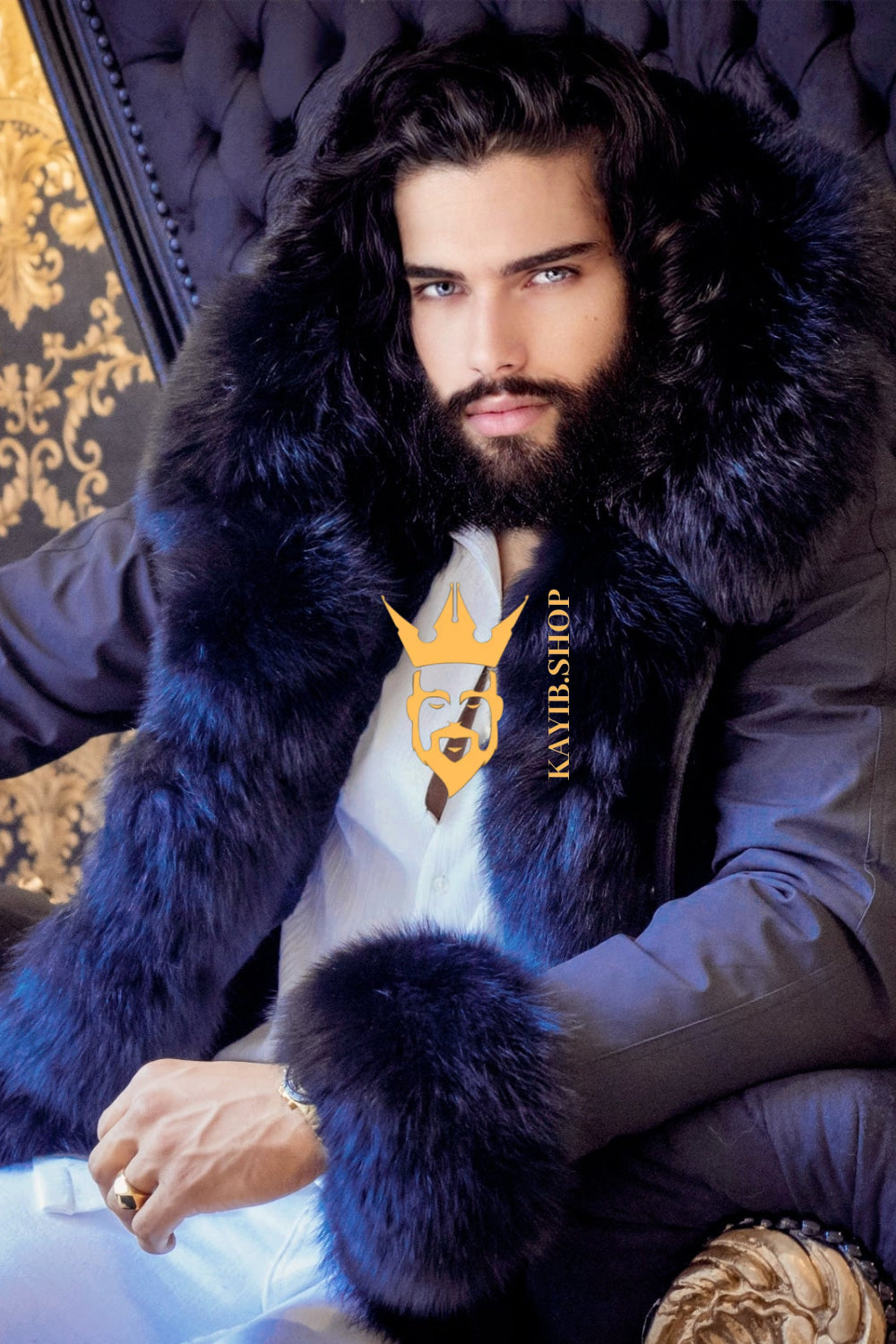 The Ultimate Men's Black Fox Fur Parka: Luxurious Style and Versatility - kayibstrore