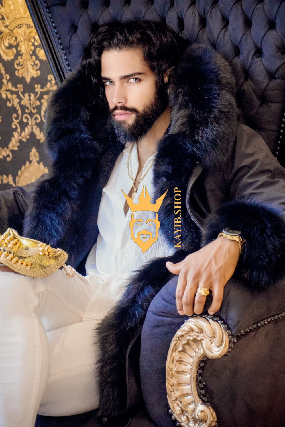 The Ultimate Men's Black Fox Fur Parka: Luxurious Style and Versatility - kayibstrore