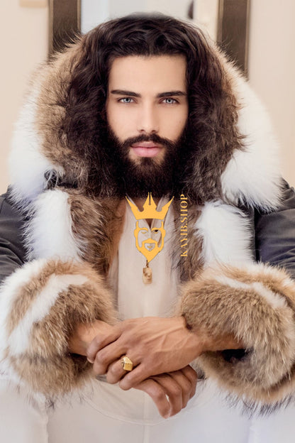 The Ultimate Men's Black Fox Fur Parka: Unleash Your Winter Style - kayibstrore