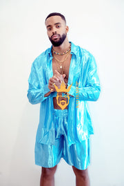 Luxury Silk Shirt Set - Handmade Men's Fashion - kayibstrore