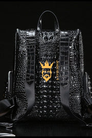 Premium Genuine Leather Crocodile Pattern Travel Luggage Set | Durable Trolley Suitcase & Handbag Backpack | Luxury First-Layer Cowhide | Spacious & Stylish - kayibstrore
