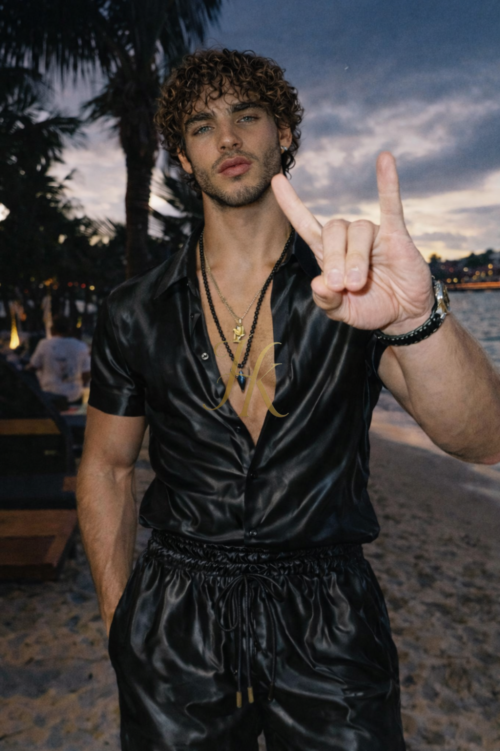 Premium Barocco Print Set - The Ultimate Summer Silk Outfit for Mens