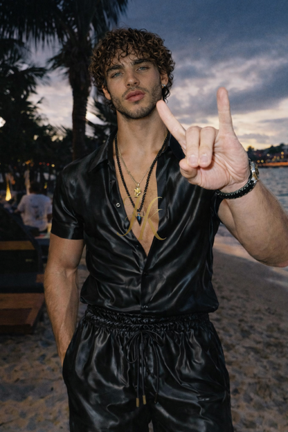 Premium Barocco Print Set - The Ultimate Summer Silk Outfit for Mens