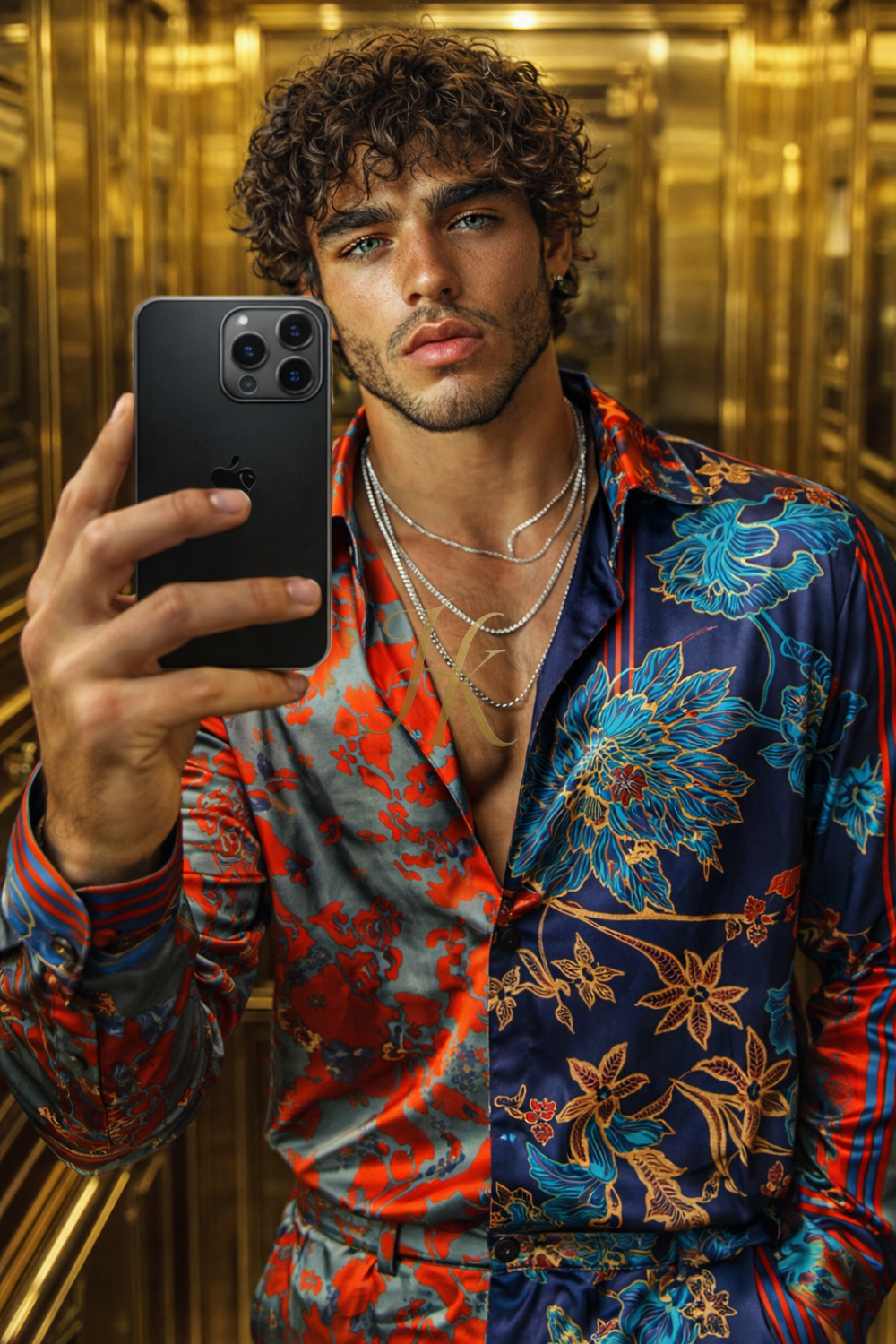 Imperial Silk Statement Set – Men’s Luxury Shirt & Pants Ensemble - kayibstrore