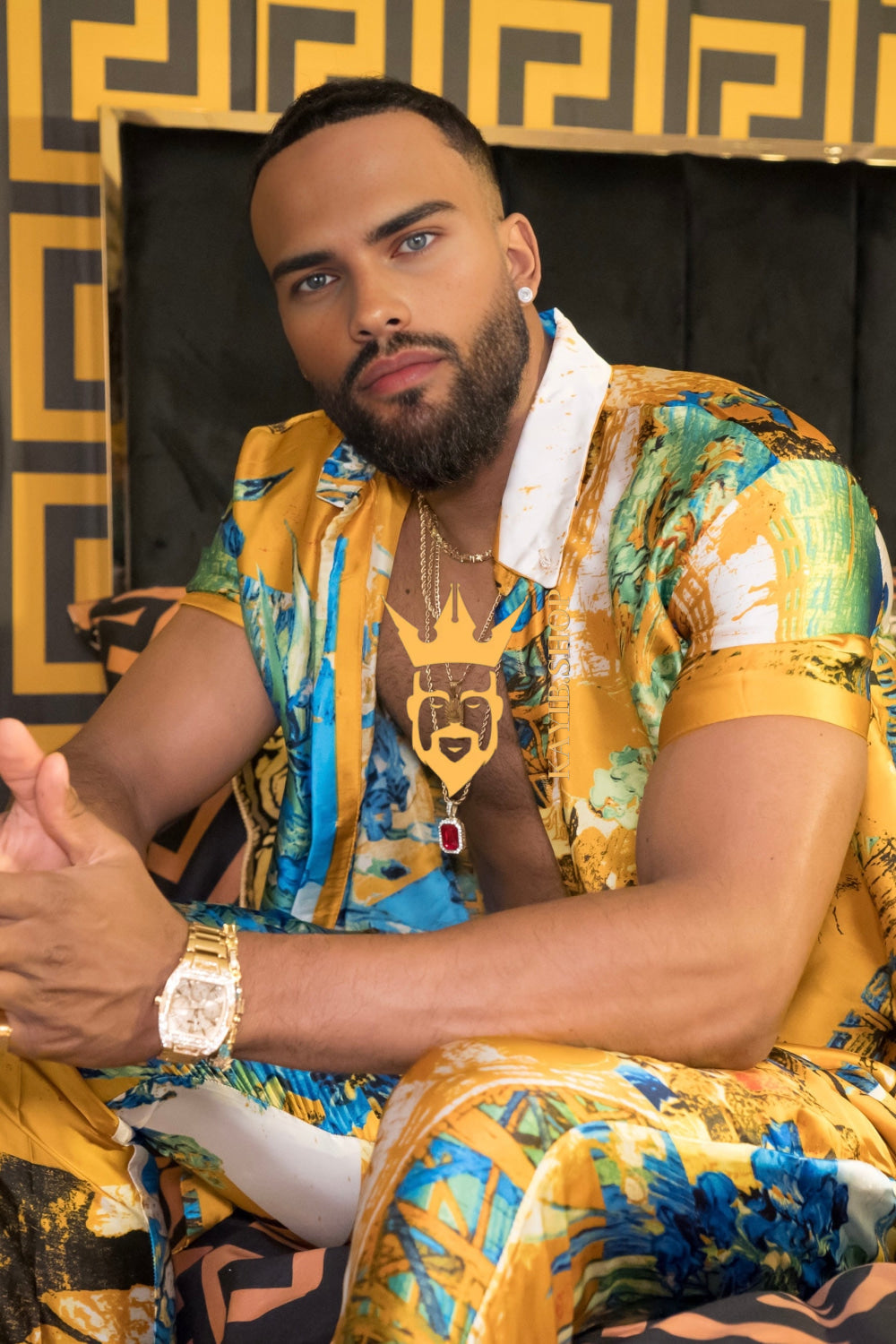 Men's Silk Summer Set outfits : Luxury menswear
