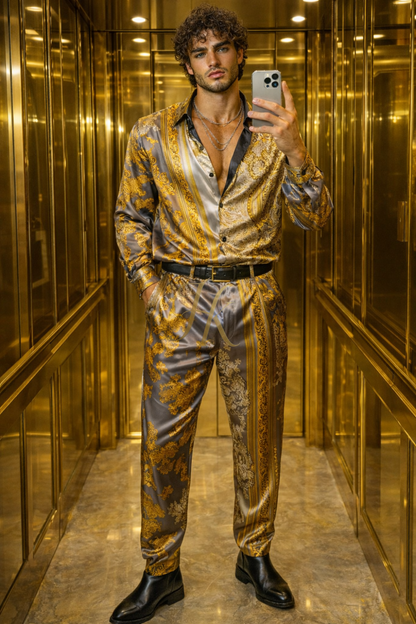 Golden Dynasty Silk Set - kayibstrore