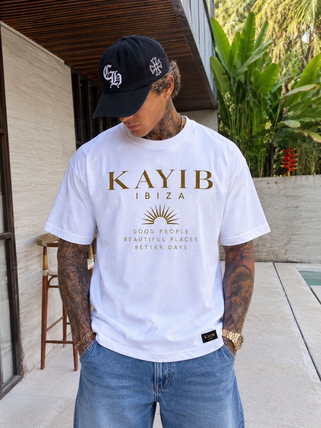 KAYIB IBIZA — ESSENTIAL PREMIUM T-SHIRT  White