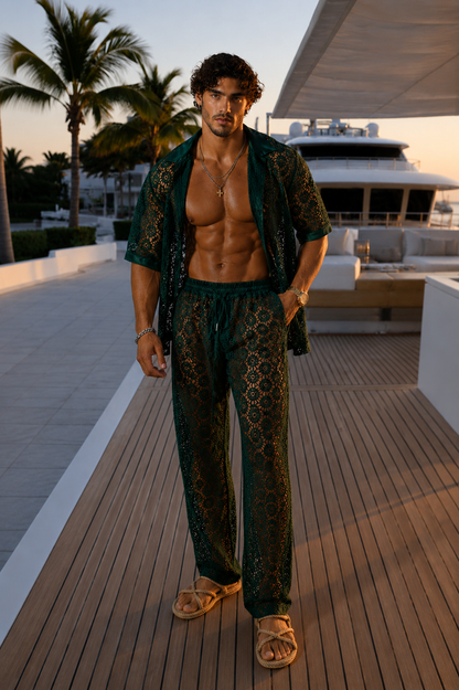 Kayib Emerald Lace Set