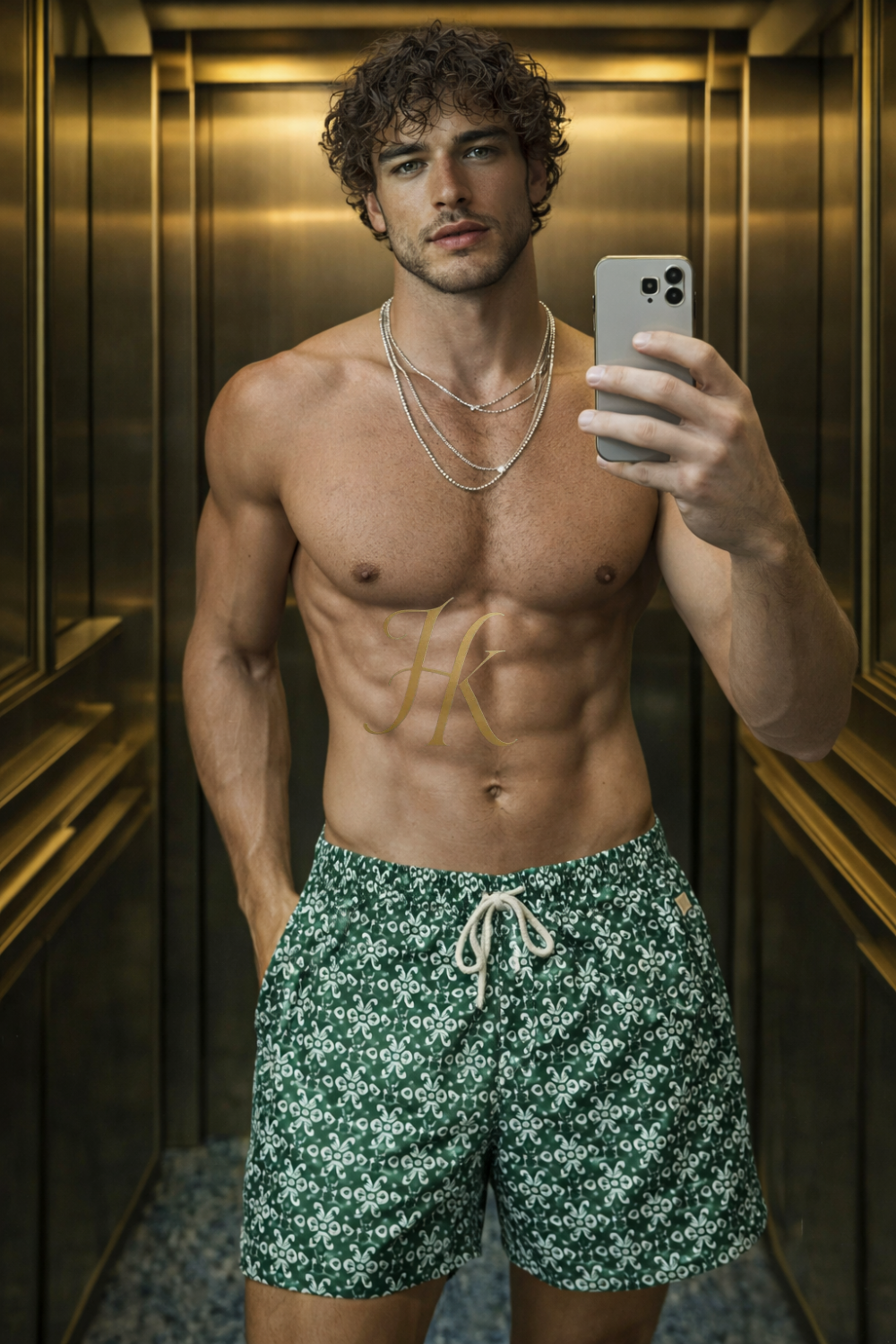 Conjunto de vestido de seda de lujo para hombre rojo