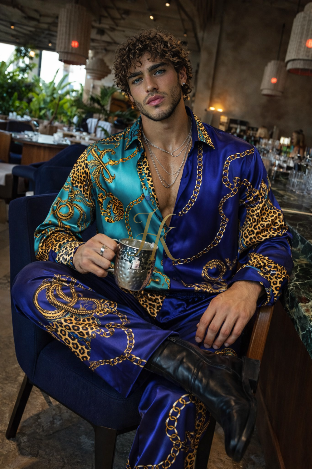 Premium Satin Silk Shirt & Wide-Leg Pants – Limited Edition