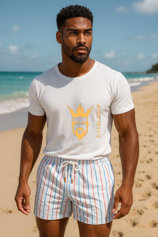 Tropical Vibes Men's Swim Trunks – Quick-Dry & Ultra-Comfortable Beach Shorts