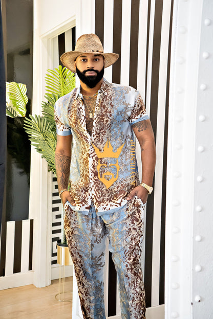 Elevate Your Summer Style: Men's Luxury Silk Set