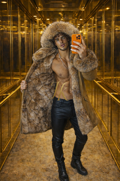 MEN’S LUXURY FOX FUR PARKA – ICON EDITION