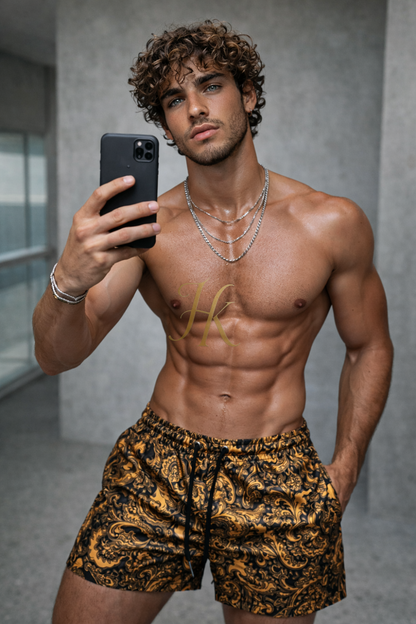 Royal Baroque Swim Shorts – Luxury Tailored Men’s Swimwear - kayibstrore