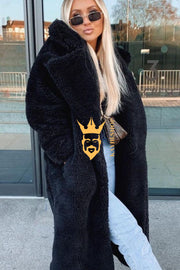 Luxury Teddy genuine wool sheepskin Luxury Coat - Stay Warm and Stylish in this Ethically Produced Fur Coat couple goals - kayibstrore