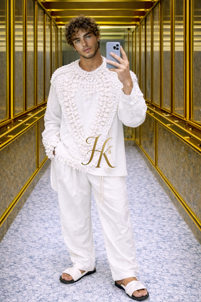 KAYIB Hand-Embroidered Shell Couture Set