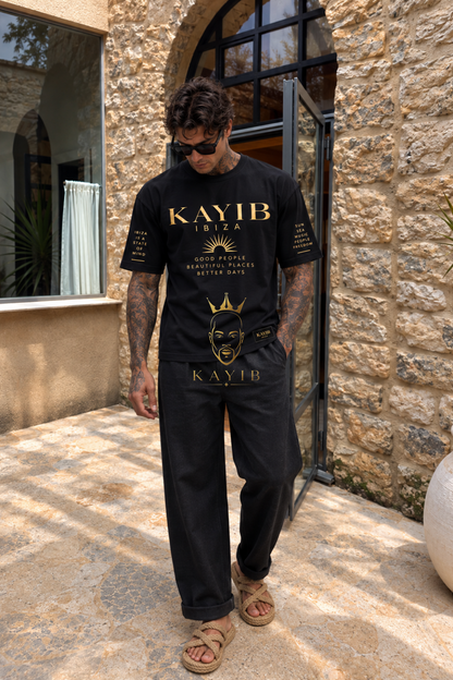 KAYIB IBIZA — ESSENTIAL PREMIUM T-SHIRT  Black