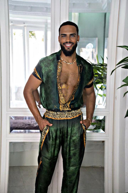 Handmade Outfits: Men's Luxury Silk Set - kayibstrore