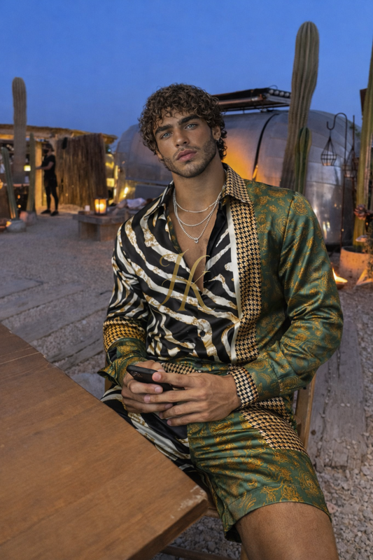 Premium Men’s Silk Satin Set | Limited Edition Statement Outfit