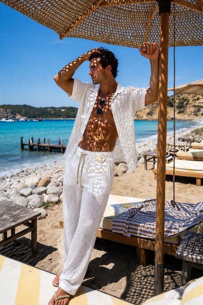Premium White Ibiza Lace Set