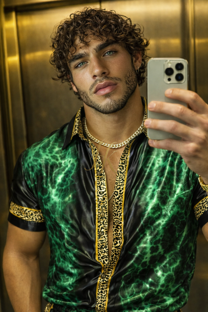 Imperial Chain Silk Set | Luxury Satin Silk Men’s Outfit – Limited Edition