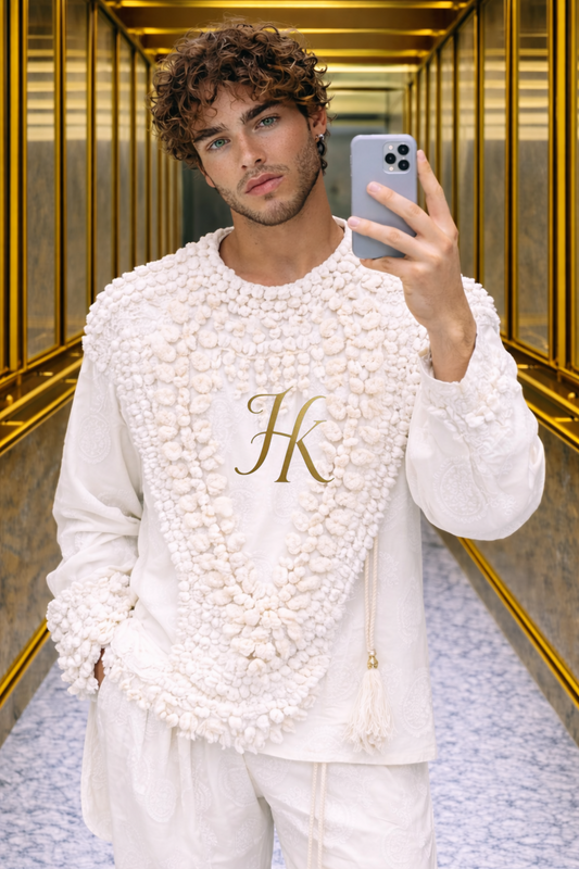 KAYIB Hand-Embroidered Shell Couture Set