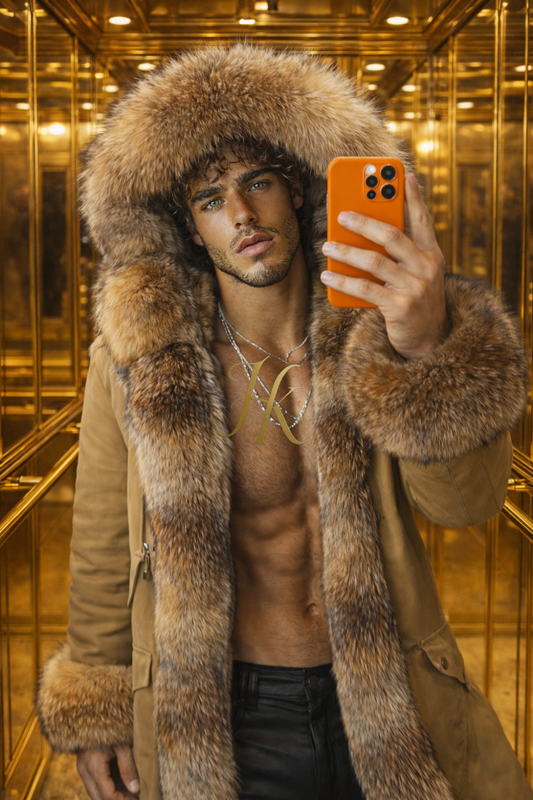 MEN’S LUXURY FOX FUR PARKA – ICON EDITION