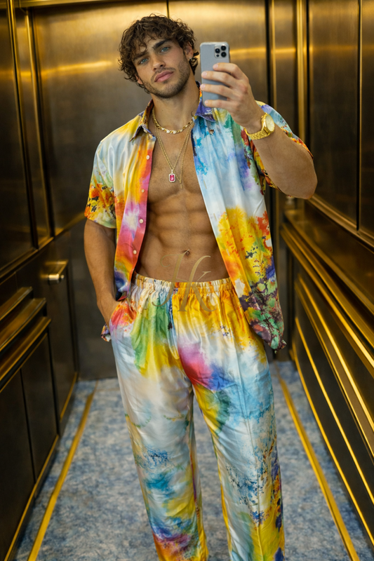 Luxury Silk Satin Outfit – Designed for Men Who Stand Apart