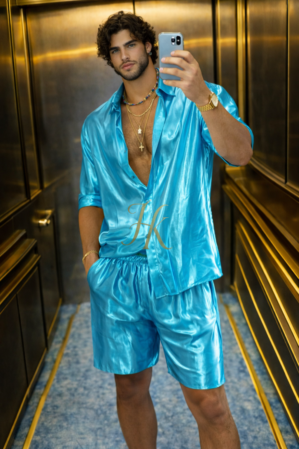 Premium Imperial Silk Set | Luxury Satin Silk Men’s Outfit - kayibstrore